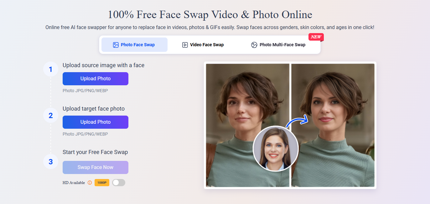 AI Image Deepfake Generator - Vidwud
