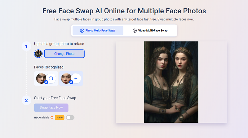 How to Do AI Girl Face Swap for Multiple Faces Upload