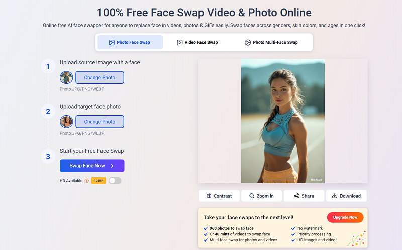 How to Make a Hot Girl Face Swap in a Photo