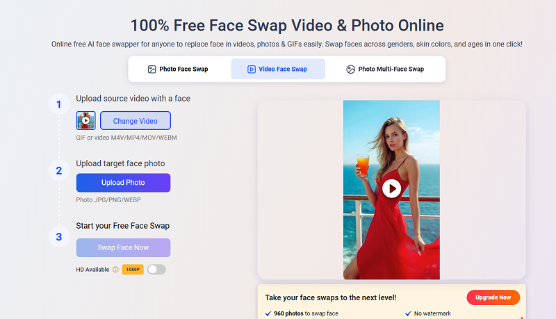 How to Make a Hot Girl Face Swap in a Video Upload