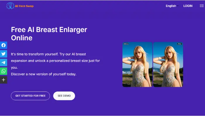 aifaceswap para aumentar seios ia