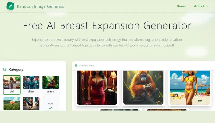 random image generator para aumentar seios em foto