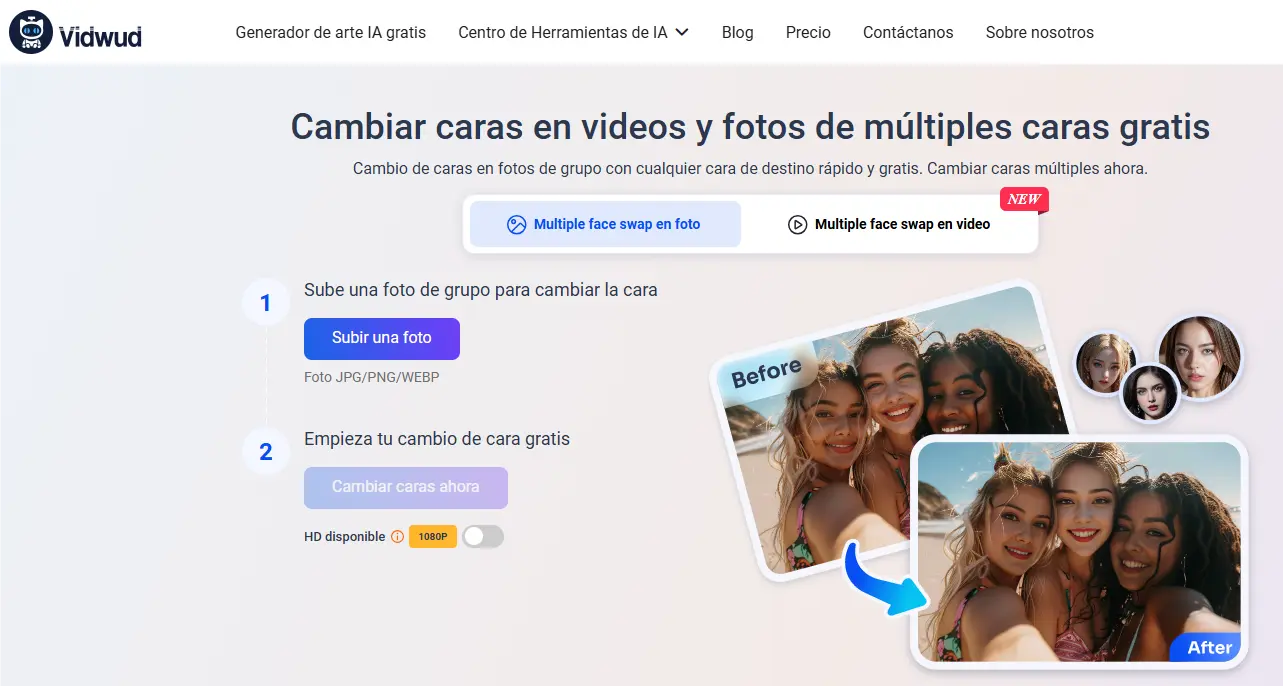 swap múltiples heads en foto