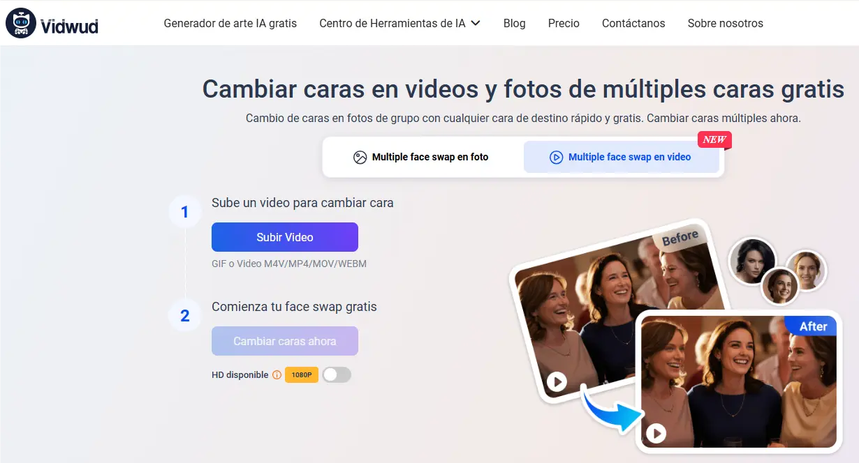 swap múltiples heads en video