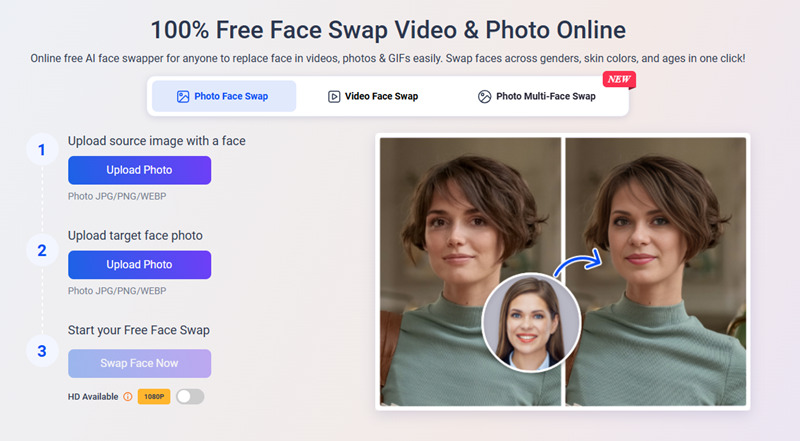 Vidwud AI Face Swap From Any Photo