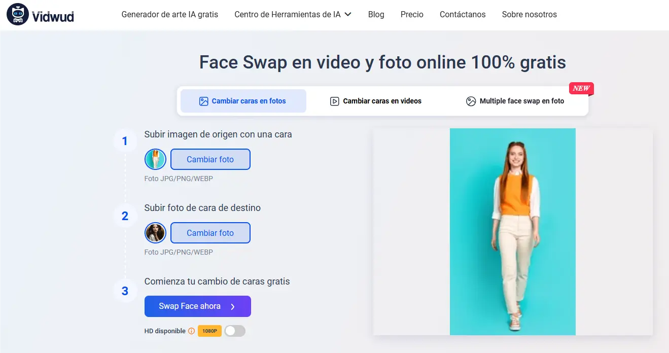 probar ropa con Vidwud face swap-paso 2
