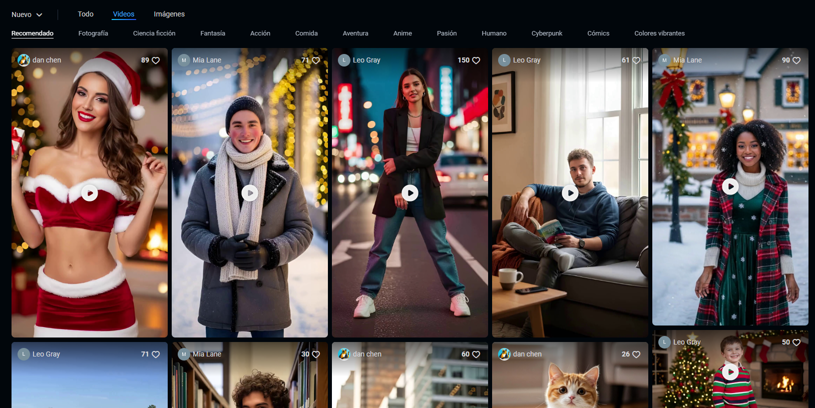 efectos de vídeo en movimiento vidwud ai