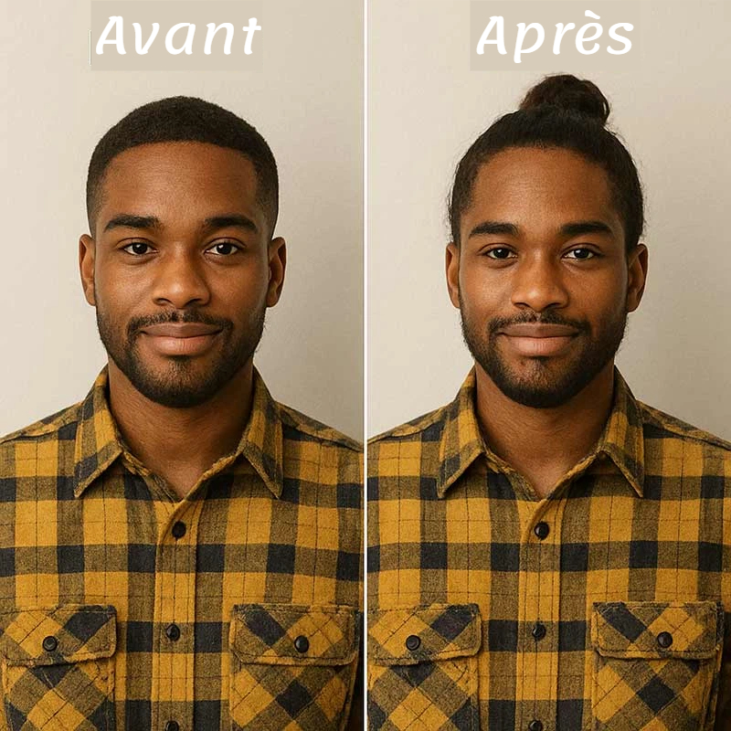 filtre cheveux longs homme