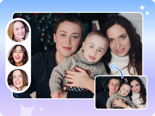 Seamless Photo Multi-Face Swap