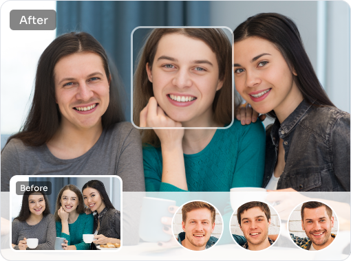 Natural Multi-Face Swap Results