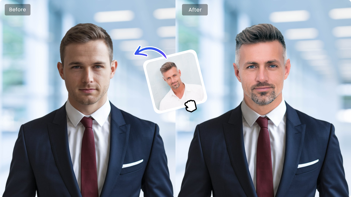Head Changing for Business Headshot